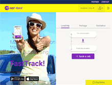 Tablet Screenshot of fasttrackcalltaxi.in